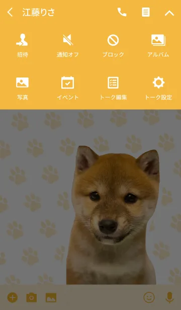 [LINE着せ替え] しばいぬハナコ【柴犬写真*a48】の画像4