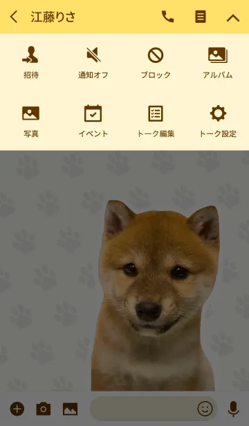 [LINE着せ替え] しばいぬハナコ【柴犬写真*a49】の画像4