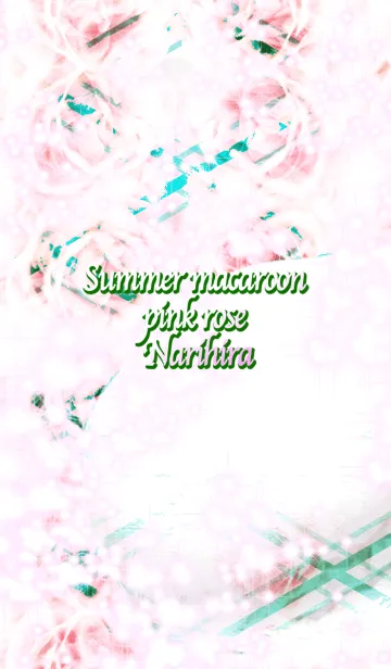 [LINE着せ替え] 夏のマカロンピンクの薔薇業平菱の画像1