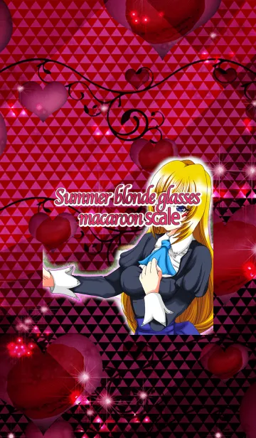 [LINE着せ替え] 夏の金髪メガネマカロン鱗の画像1