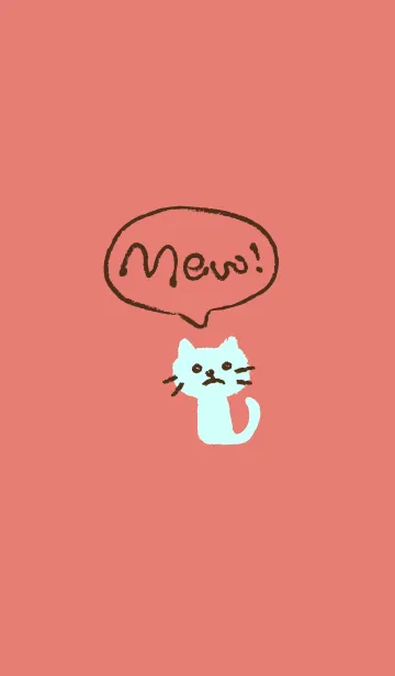 [LINE着せ替え] MEW ～ねこと吹き出し2の画像1