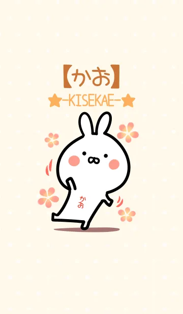 [LINE着せ替え] ☆【かお】のウサギ着せかえ☆の画像1