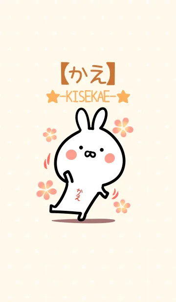 [LINE着せ替え] ☆【かえ】のウサギ着せかえ☆の画像1