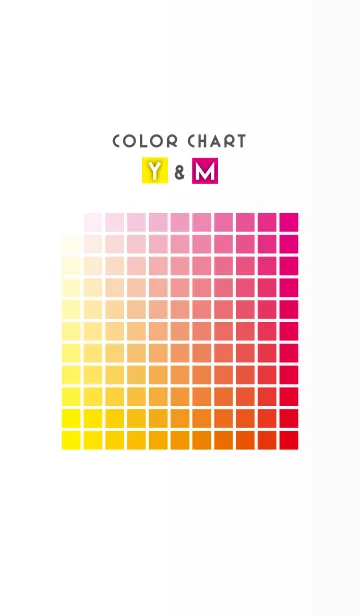 [LINE着せ替え] カラーチャート Y＆Mの画像1