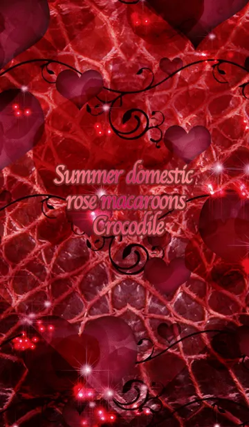 Summer domestic rose macaroons Crocodileの着せ替えメイン画像