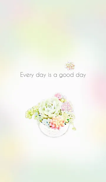 [LINE着せ替え] Watercolor-succulentの画像1