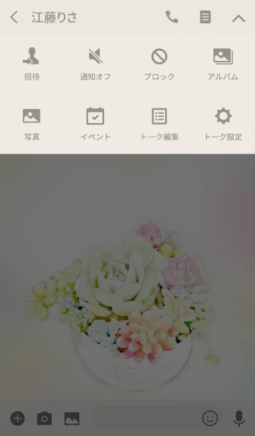 [LINE着せ替え] Watercolor-succulentの画像4