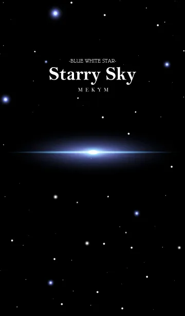 [LINE着せ替え] Starry Sky -BLUE WHITE STAR-の画像1