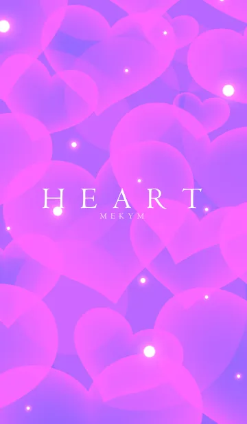 [LINE着せ替え] HEART -PURPLE＆PINK-の画像1
