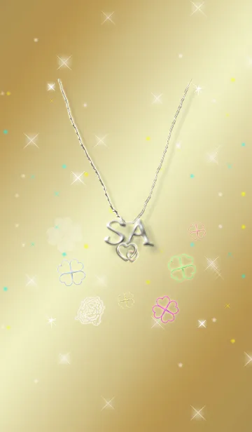 [LINE着せ替え] イニシャル S＆A(運気を上げる着せ替え)の画像1