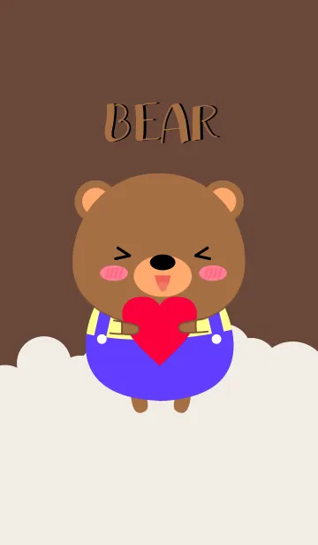 [LINE着せ替え] Pretty Brown Bear Theme Vr.2 (JP)の画像1