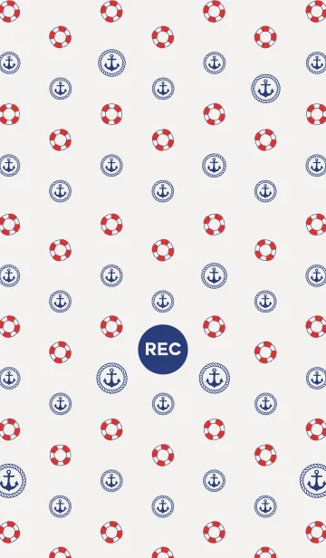 [LINE着せ替え] REC_MARINE_PATTERN_TYPE.A_VER.WHITEの画像1