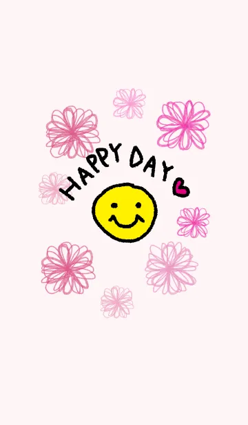 [LINE着せ替え] スマイル-水彩お花14-の画像1