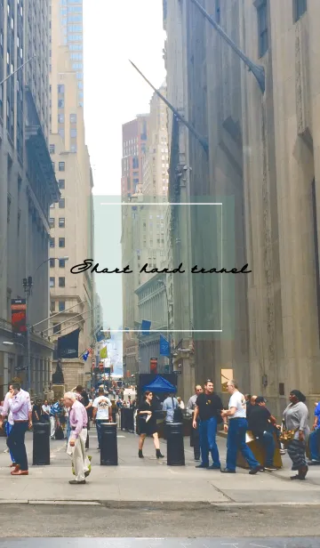 [LINE着せ替え] Short hand travel N.Y/WALL.STREETの画像1