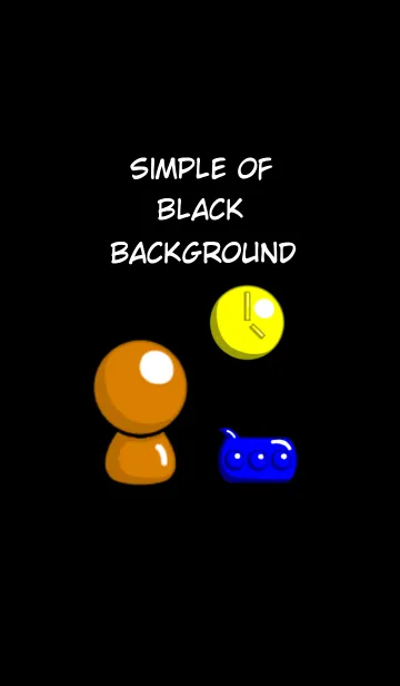 [LINE着せ替え] 黑背景のシンプルなやつの画像1