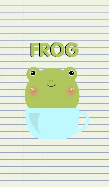 [LINE着せ替え] Cute Frog Theme Vr.2(jp)の画像1