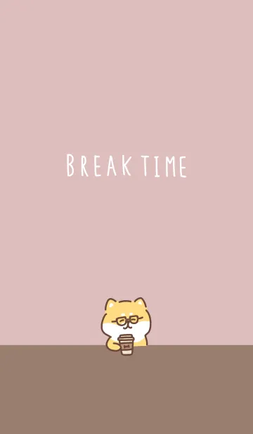 [LINE着せ替え] BREAK TIME 柴犬の画像1