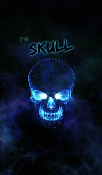 [LINE着せ替え] FORM<blue skull>の画像1