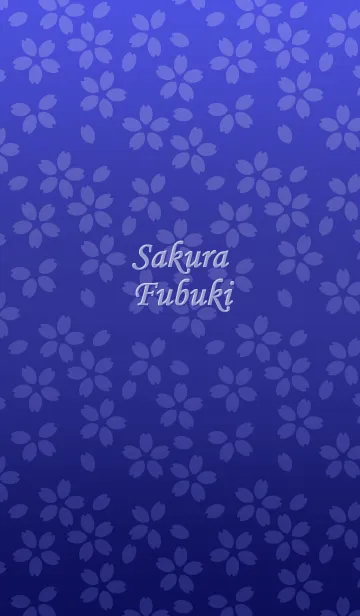 [LINE着せ替え] Sakura Fubuki[Night Blue]の画像1