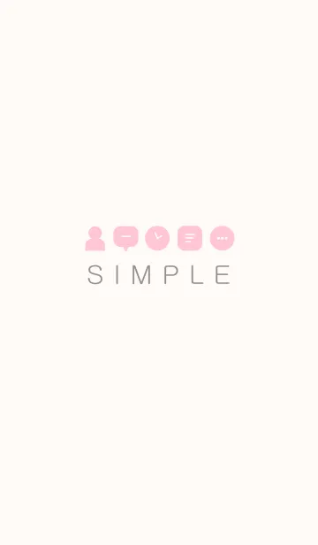シンプル(アイボリーピンク)V.9の着せ替えメイン画像