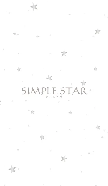 [LINE着せ替え] SIMPLE STAR -SILVER-の画像1