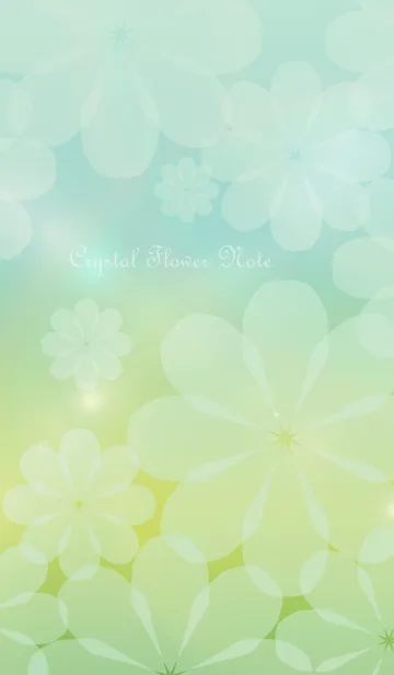 [LINE着せ替え] Crystal Flower Noteの画像1