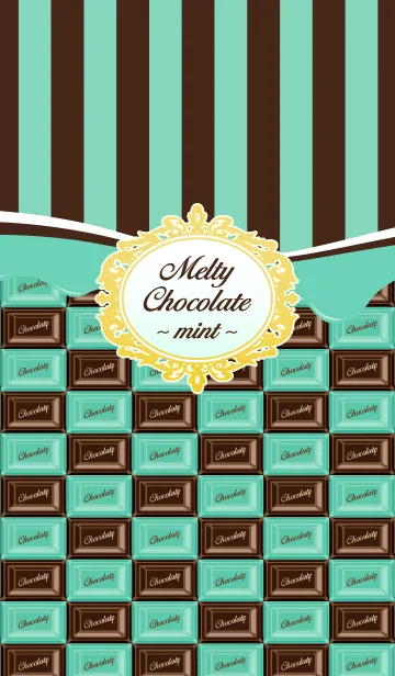 [LINE着せ替え] Melty chocolate " mint "の画像1