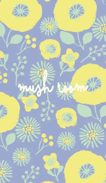 北欧フラワー3 mushroomのLINE着せ替え
