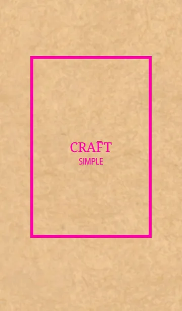 CRAFT Simple Style Vivid Pink Ver.の着せ替えメイン画像