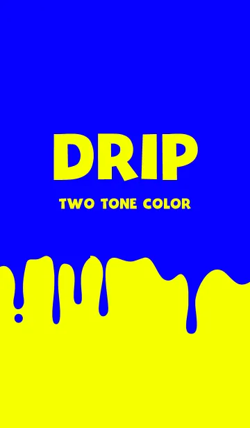 [LINE着せ替え] ドリップ 2トーン カラー スタイルの画像1