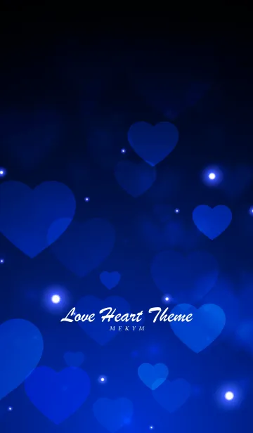 [LINE着せ替え] Love Heart Theme -NAVY BLUE-の画像1