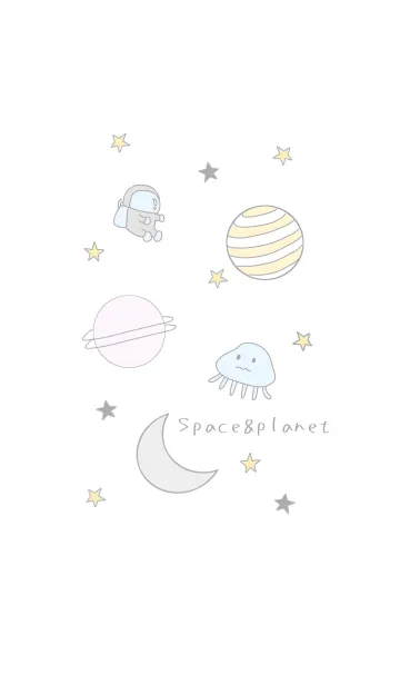 [LINE着せ替え] Space＆planet starの画像1