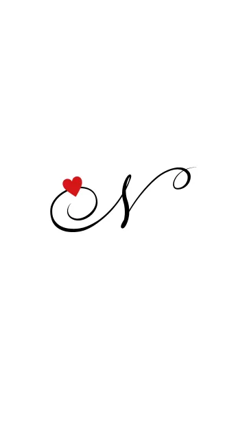 [LINE着せ替え] INITIAL- N- BLACKの画像1