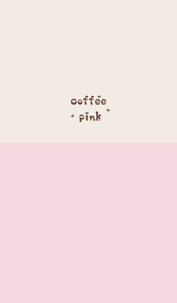 [LINE着せ替え] 珈琲・ピンクの画像1