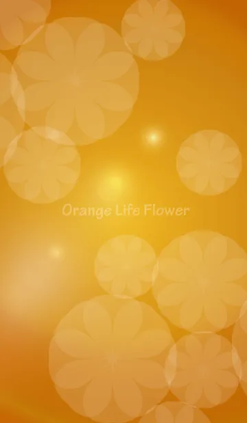 [LINE着せ替え] Orange Life Flowerの画像1