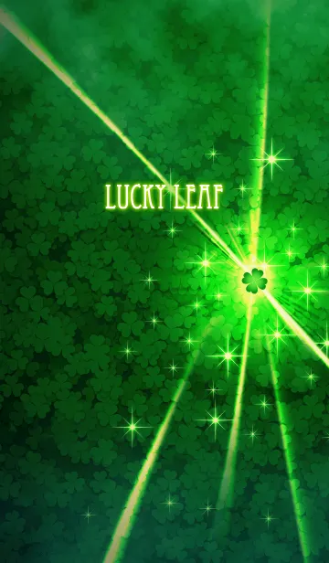 [LINE着せ替え] Lucky Leaf -Green-の画像1