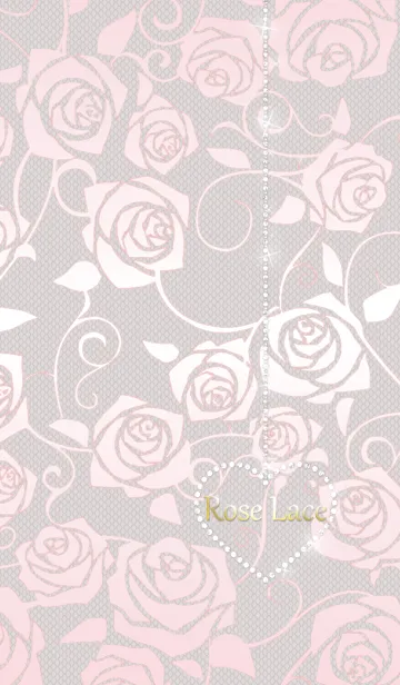 [LINE着せ替え] ローズレース*シャイニーピンクの画像1