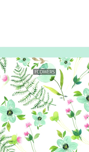 [LINE着せ替え] water color flowers_446の画像1