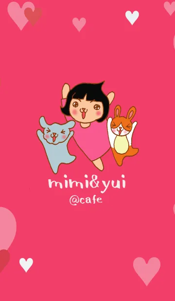 [LINE着せ替え] mimi＆yui@cafe with まーみんの画像1