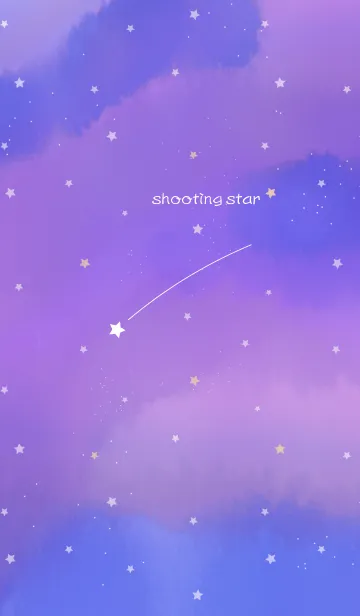 [LINE着せ替え] 流星 ～青紫の空の画像1