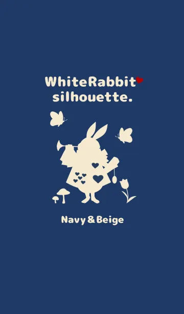 [LINE着せ替え] White Rabbit silhouette.の画像1
