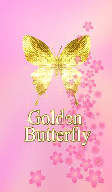 [LINE着せ替え] キラキラ♪黄金の蝶#32の画像1