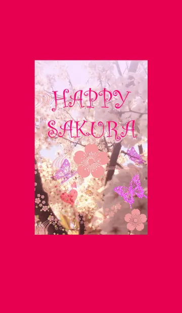 [LINE着せ替え] HAPPY SAKURAの画像1