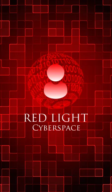 [LINE着せ替え] RED LIGHT -Cyberspace-の画像1
