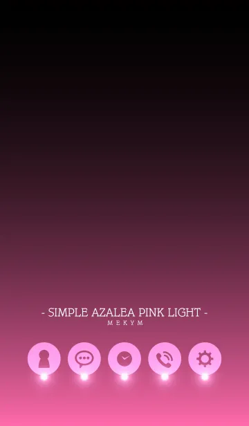 [LINE着せ替え] - SIMPLE AZALEA PINK LIGHT -の画像1