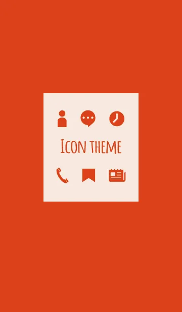 [LINE着せ替え] レッド / アイコンの画像1