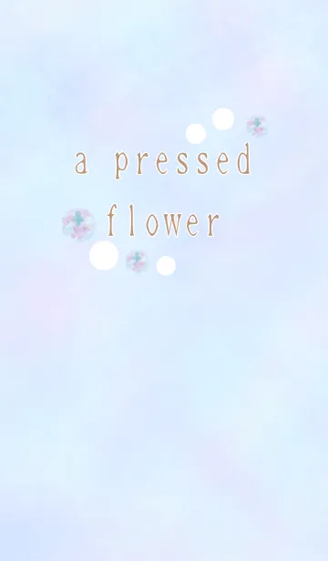 [LINE着せ替え] a pressed flower(マリンブルー)の画像1