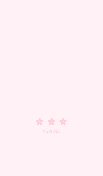 シンプル「桜」のLINE着せ替え