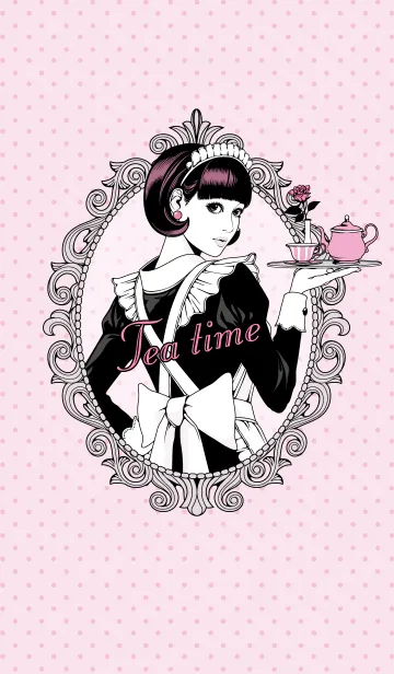 [LINE着せ替え] Tea time PINKの画像1