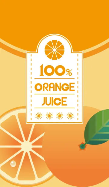 [LINE着せ替え] 100%・オレンジ・ジュースの画像1
